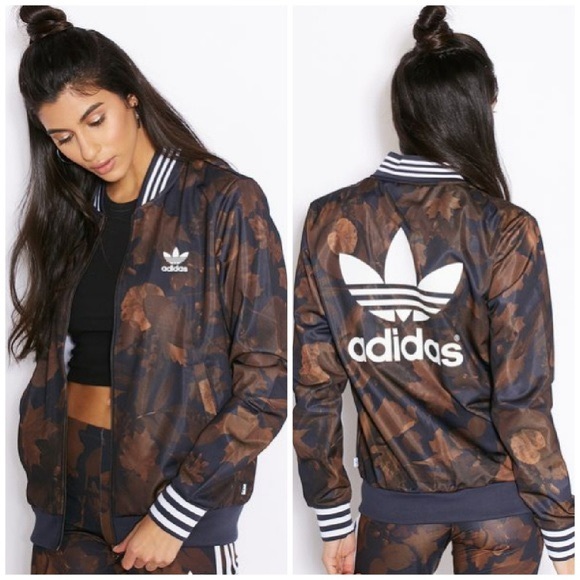 adidas Jackets & Blazers - Adidas Leaf Camo Bomber